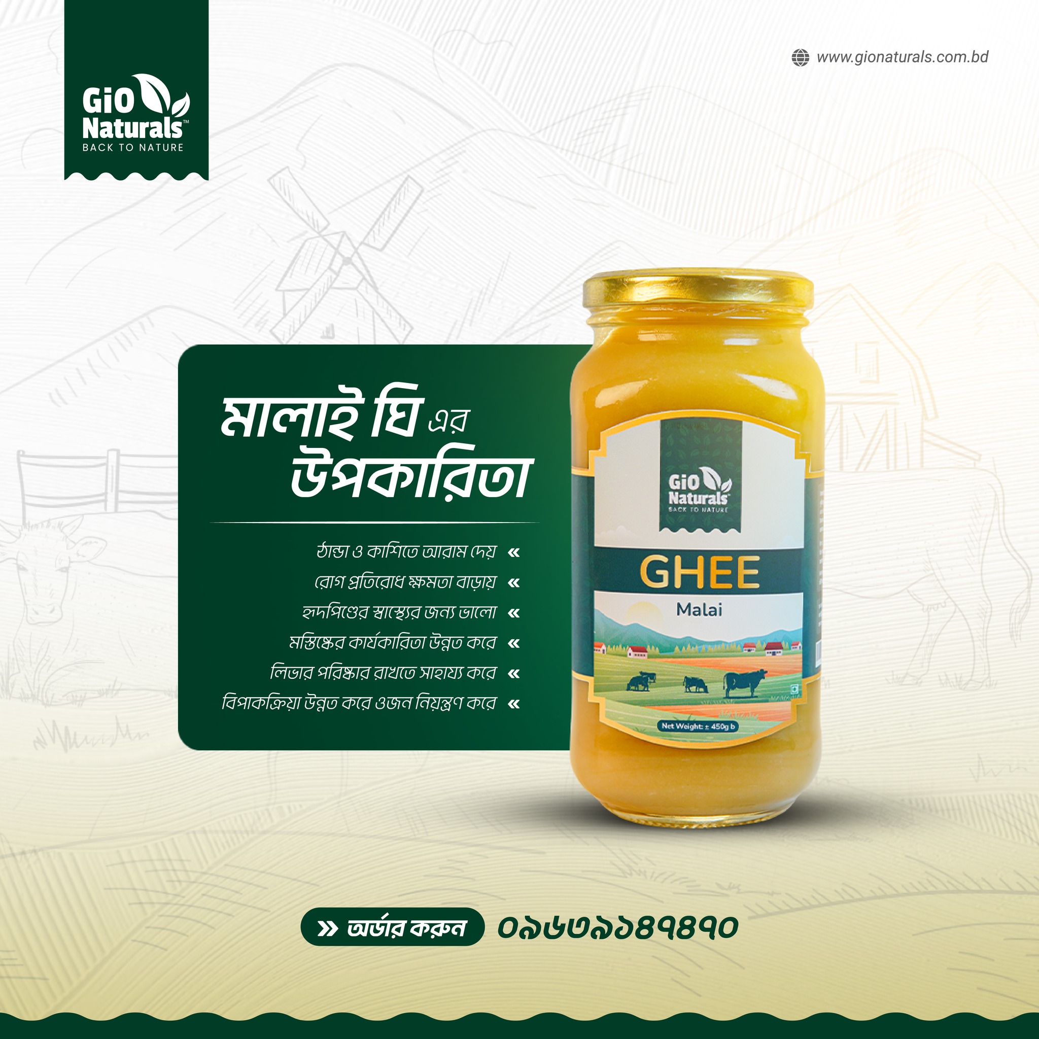 GN Malai Ghee 500 Grams