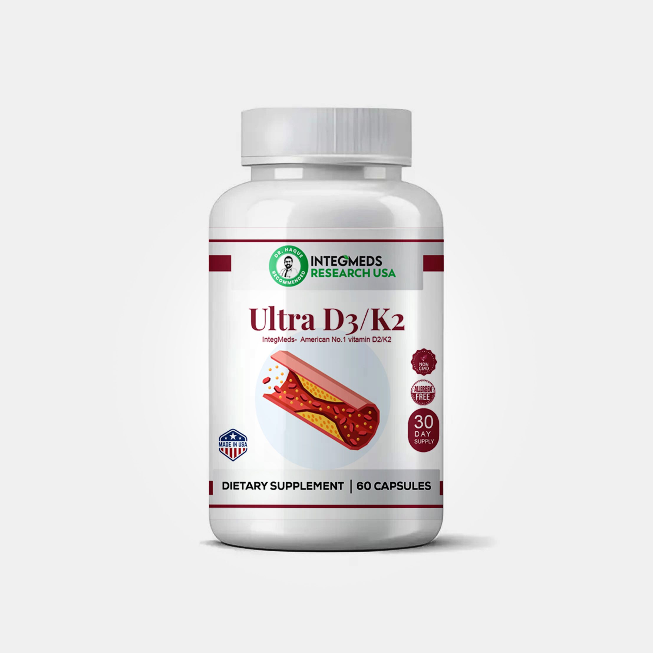 Ultra D3/K2 60 Capsules