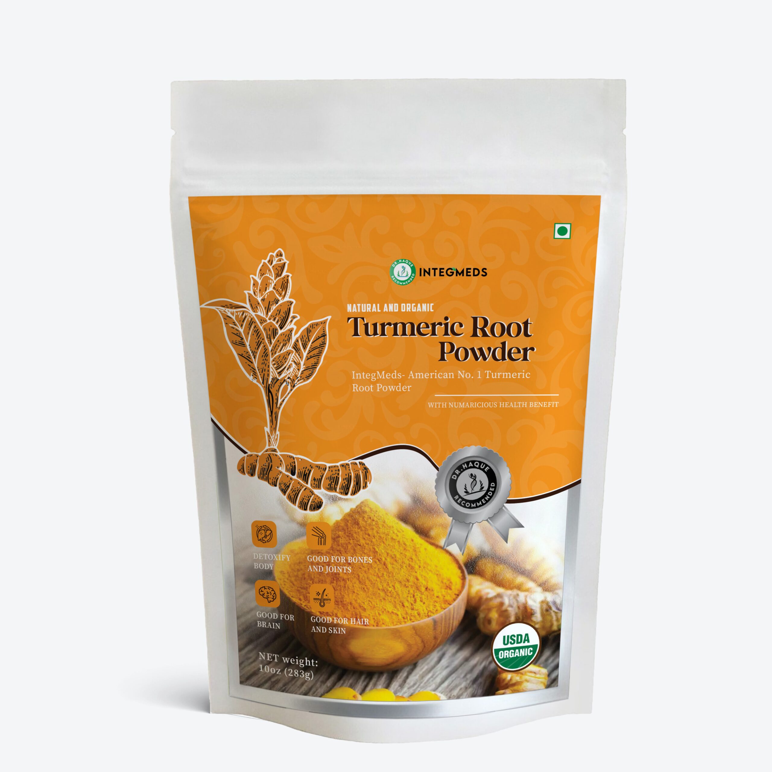 Integmeds Organic Turmeric Root Powder 283 G