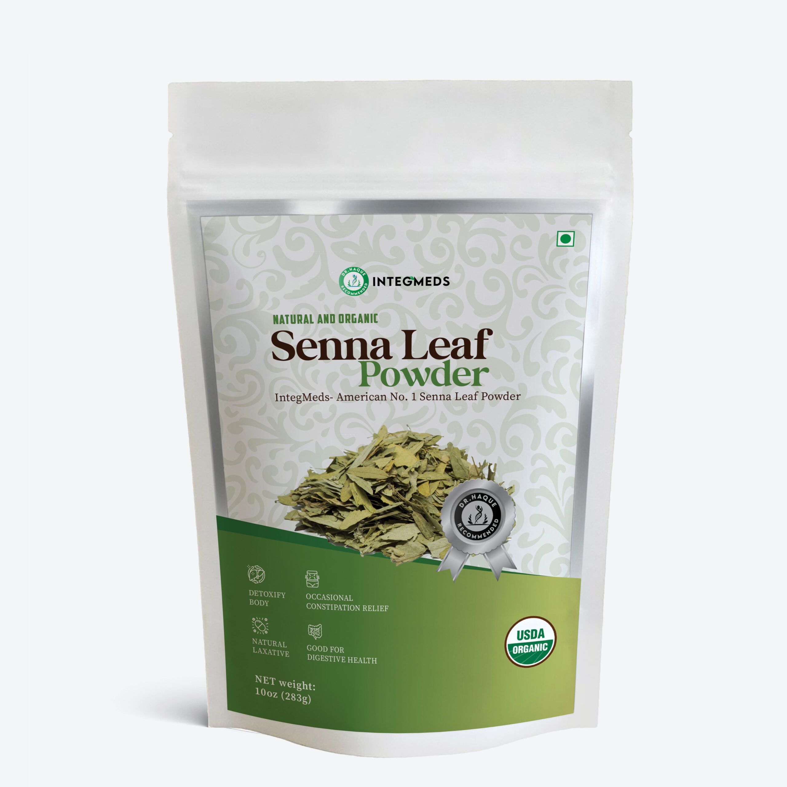 INTEGMEDS Organic Senna Leaf Powder 283 G